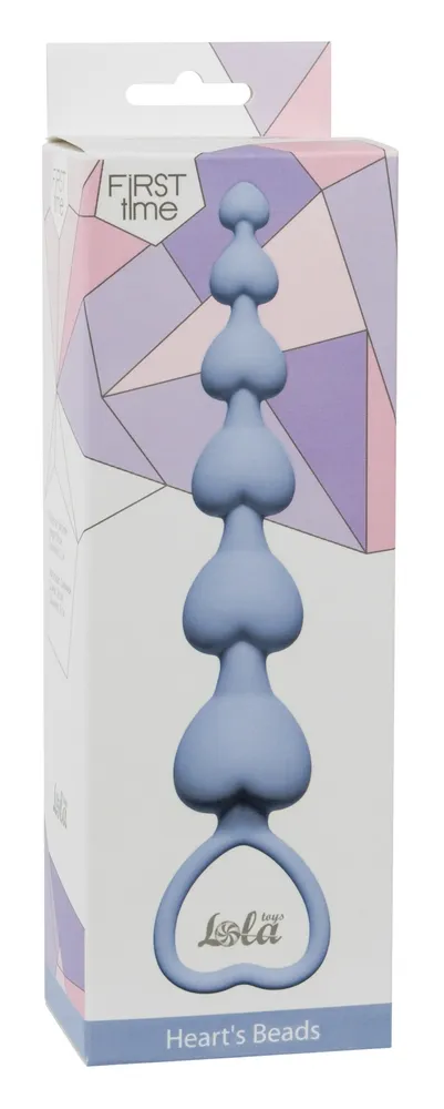 анальная цепочка heart's beads blue 4101-02lola в Воронеже