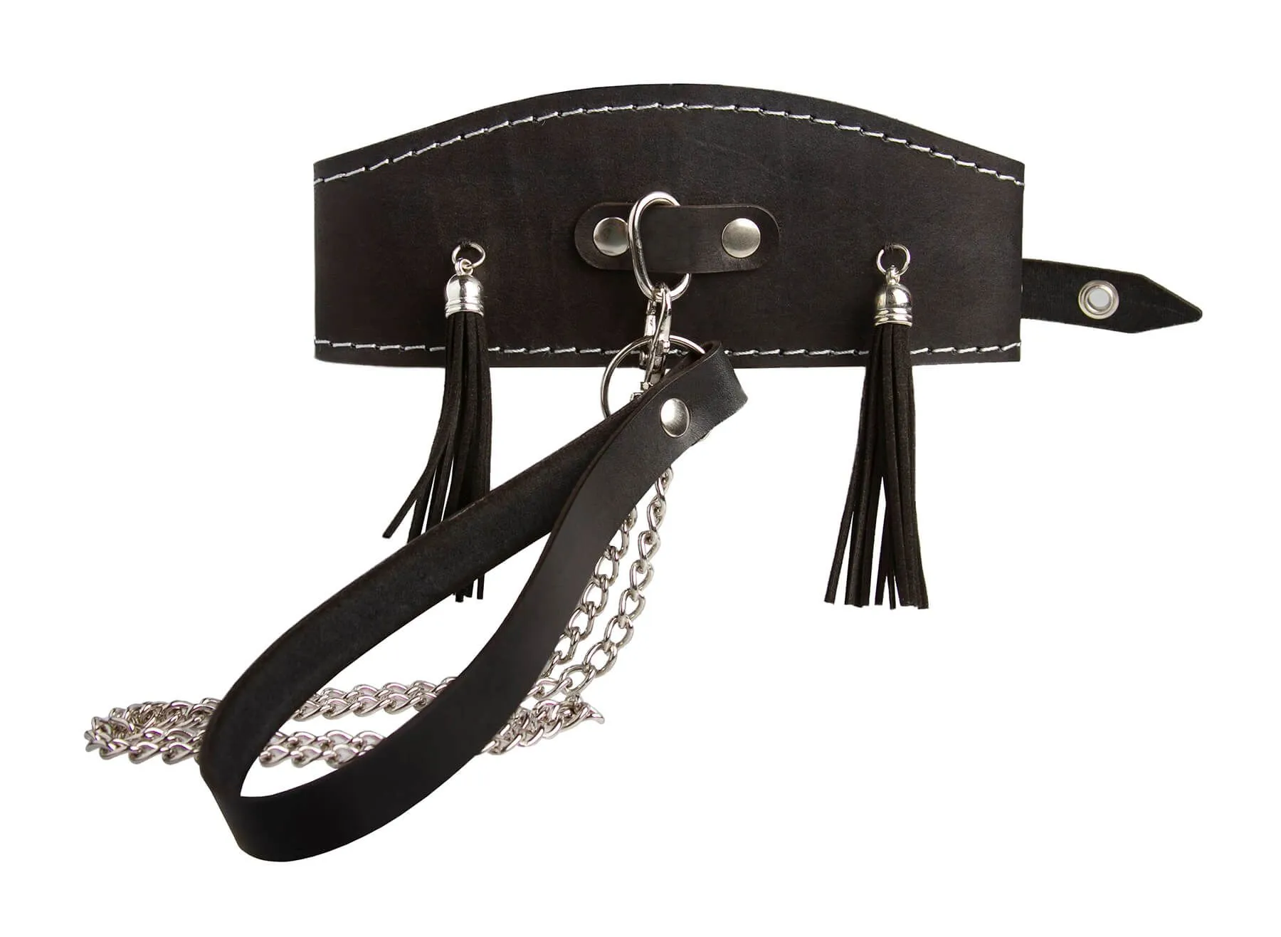 ошейник высокий pinkrabbit с кисточками, чёрный в Воронеже