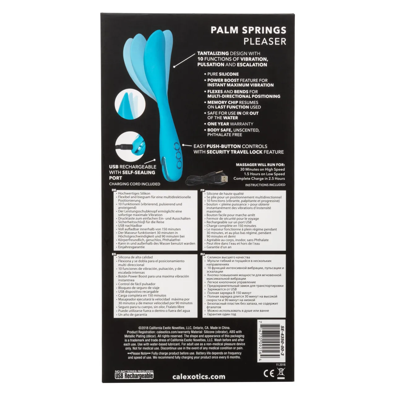 оригинальный вибромасссажер palm springs pleaser с функцией «power boost» в Воронеже