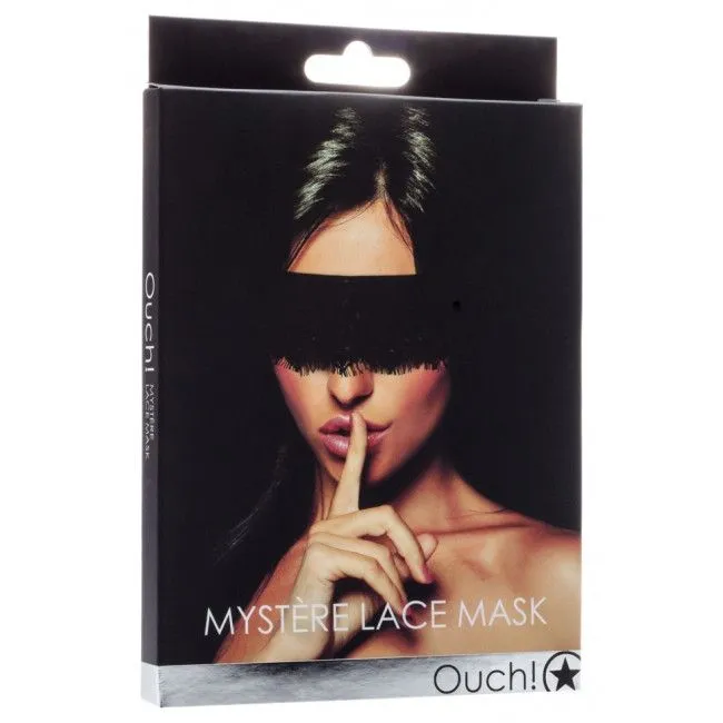 кружевная повязка на глаза mystere lace mask, черная в Воронеже