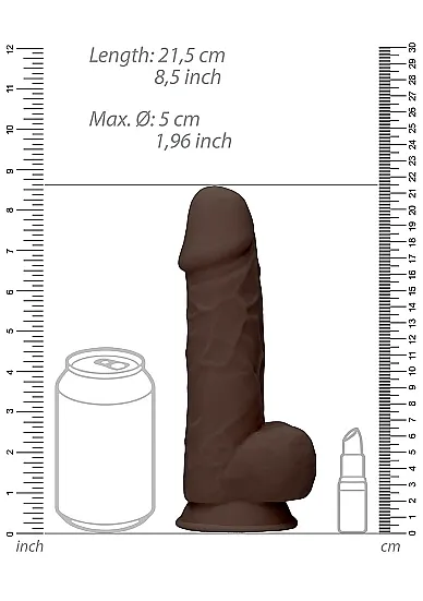 фаллоимитатор silicone dildo with balls - 21,6 см. в Воронеже