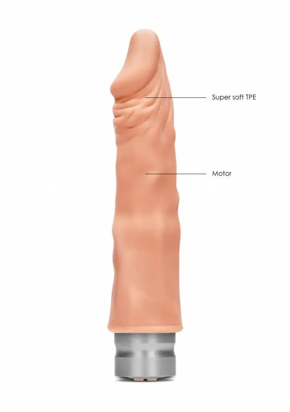 вибромассажер реалистичный realrock vibrating dildo, телесный в Воронеже