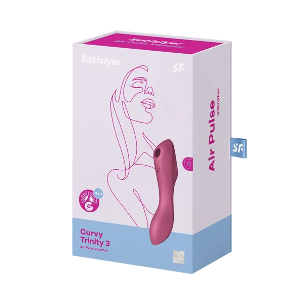 вакуумный массажер satisfyer curvy trinity 3 red 036526sa в Воронеже