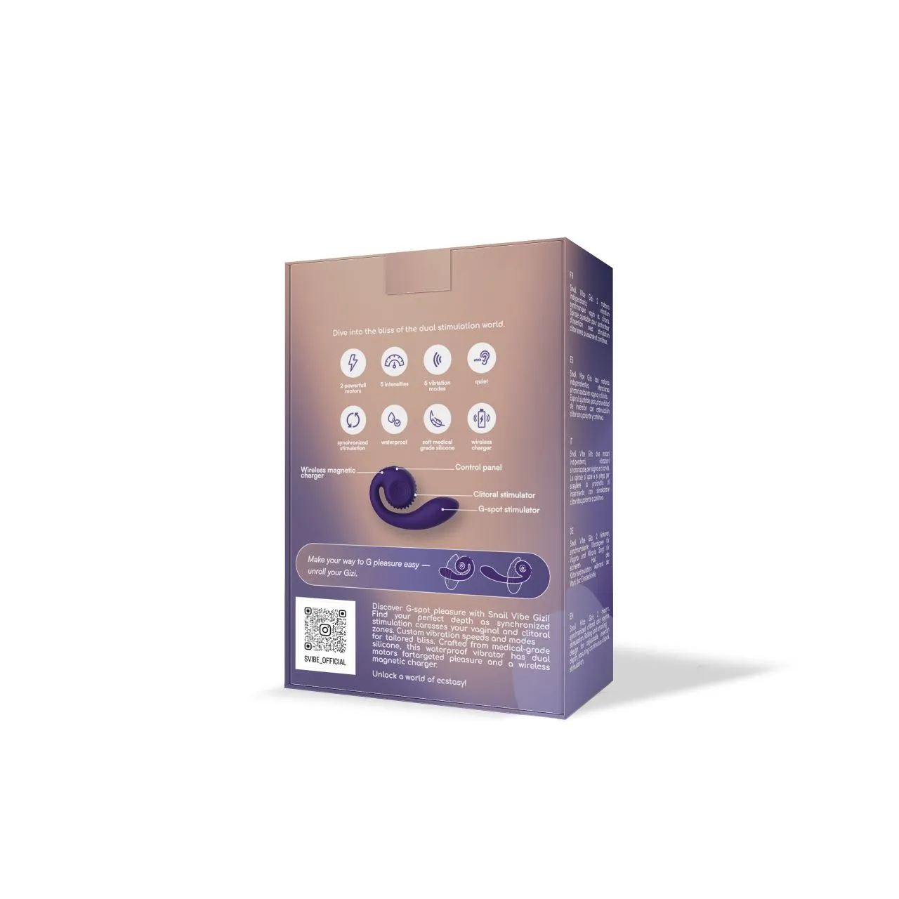 инновационный svibe gizi вибратор, фиолетовый в Воронеже