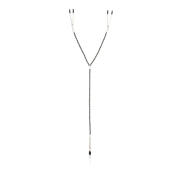 Зажимы для сосков California Exotic Tweezer Intimate Clamps, черные