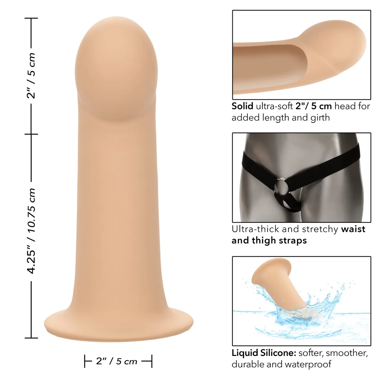 фаллопротез из силикона performance maxx extension with harness (15,75 х 5 см.) в Воронеже