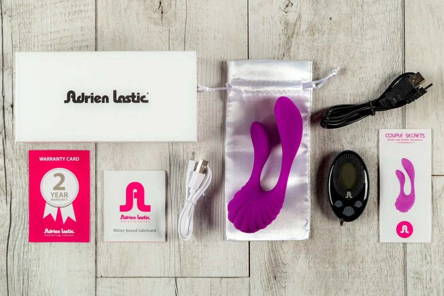 вибратор adrien lastic couple secrets с пультом, фиолетовый в Воронеже