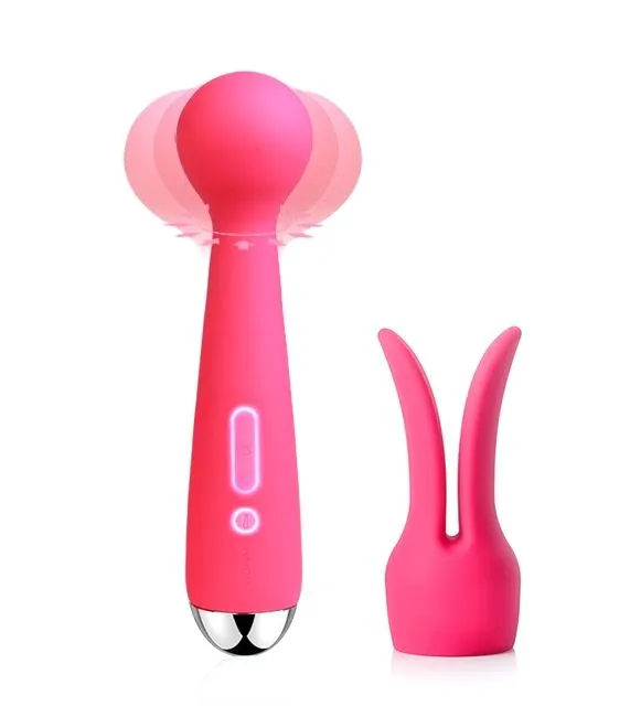 универсальный массажер с насадкой svakom emma, розовый в Воронеже