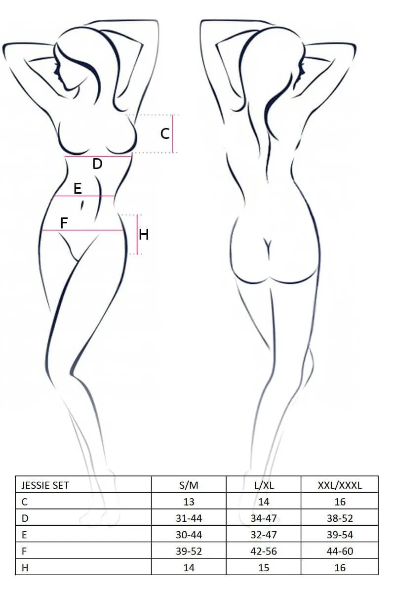 Эротическое комплект белья lapin rose jessie черный, s-m в Воронеже