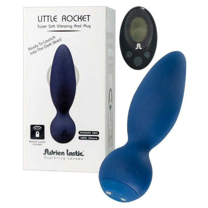анальная пробка adrien lastic little rocket на ду, синяя в Воронеже