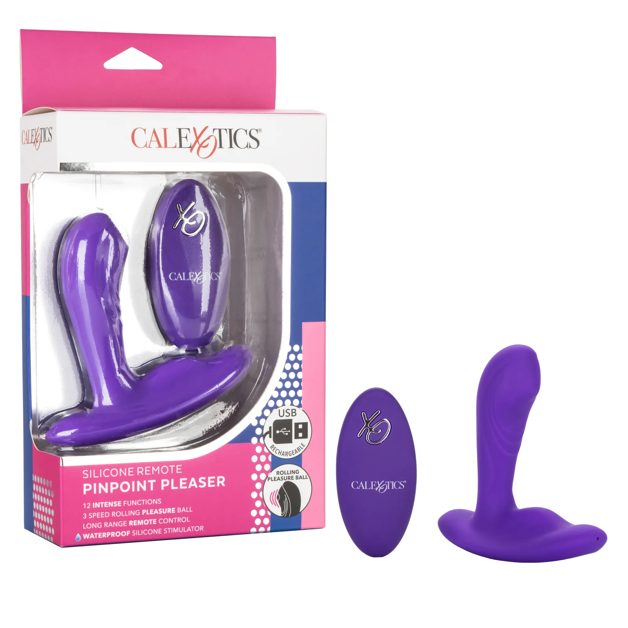 Массажер простаты с управлением при помощи пульта Silicone Remote Pinpoint Pleaser