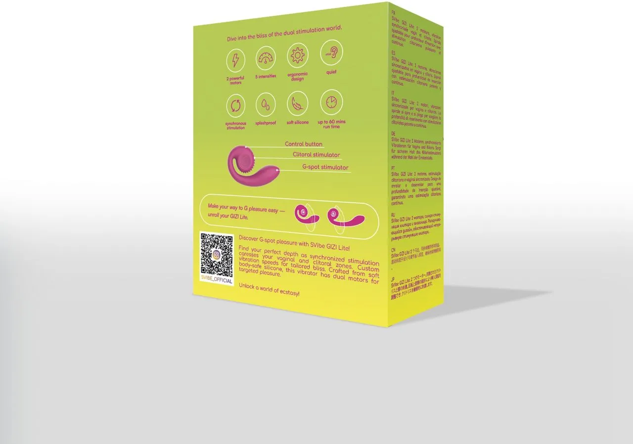 инновационный svibe gizi lite вибратор, розовый в Воронеже