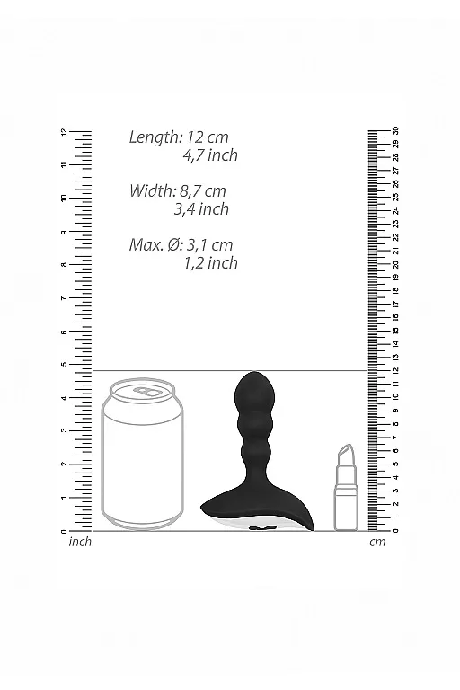 перезаряжаемый массажер простаты с пультом управления no. 78 rechargeable anal stimulator в Воронеже