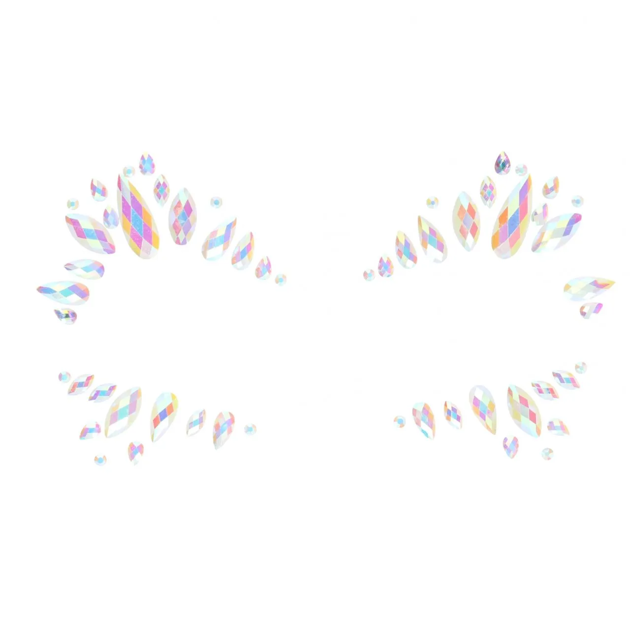 декоративное украшение (камни) на клеевой основе body jewelry stickers - face - glow in the dark - o в Воронеже