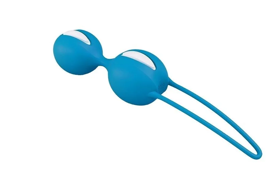 вагинальные шарики fun factory smartballs duo, ярко-голубые в Воронеже