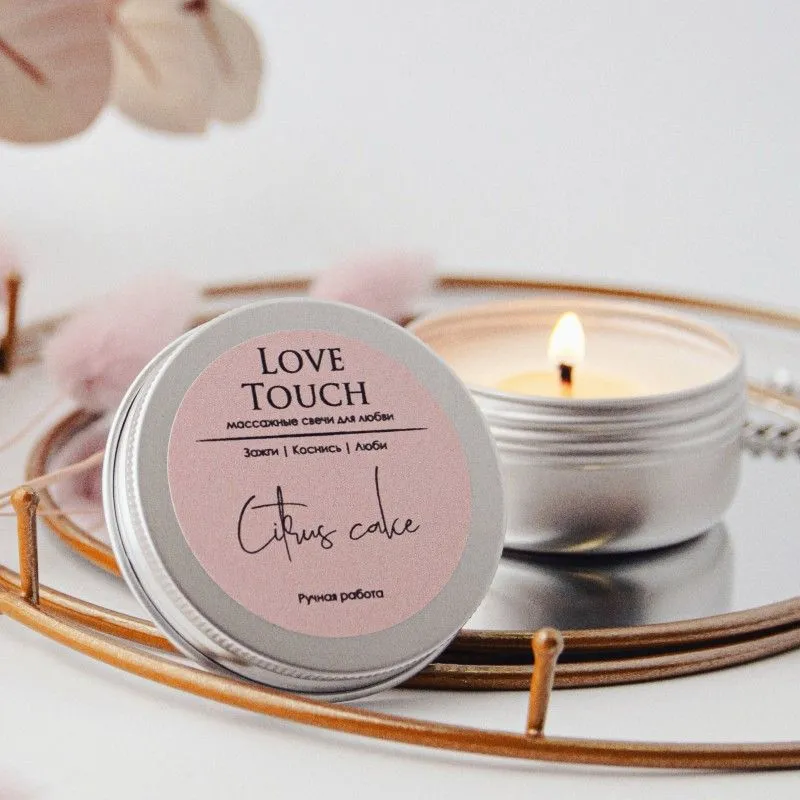 свеча массажная love touch цитрусовый кекс, 50 мл в Воронеже