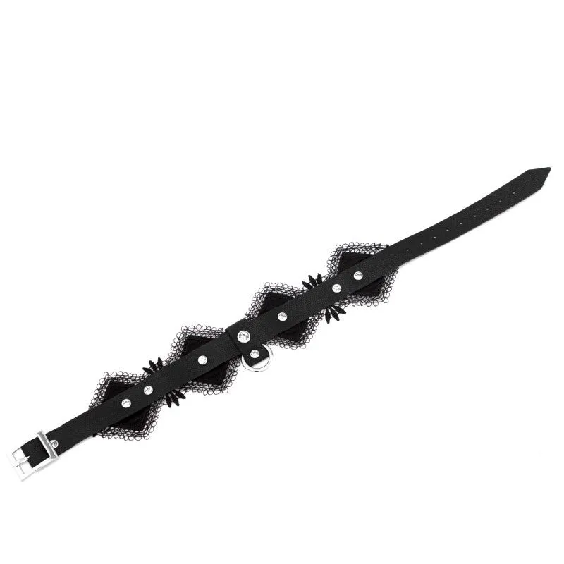 чокер с кружевом pinkrabbit чёрный в Воронеже