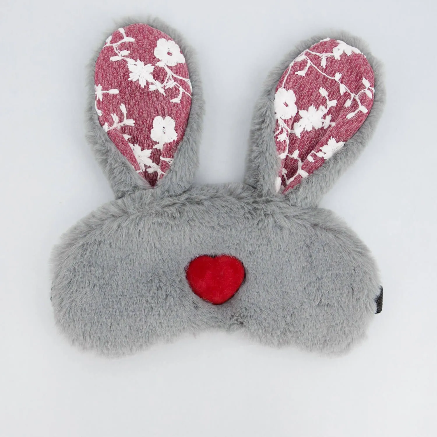 маска для сна kawaii factory bunny heart, серая в Воронеже