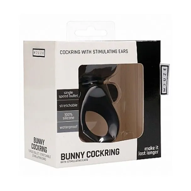 виброкольцо bunny cockring, чёрное в Воронеже