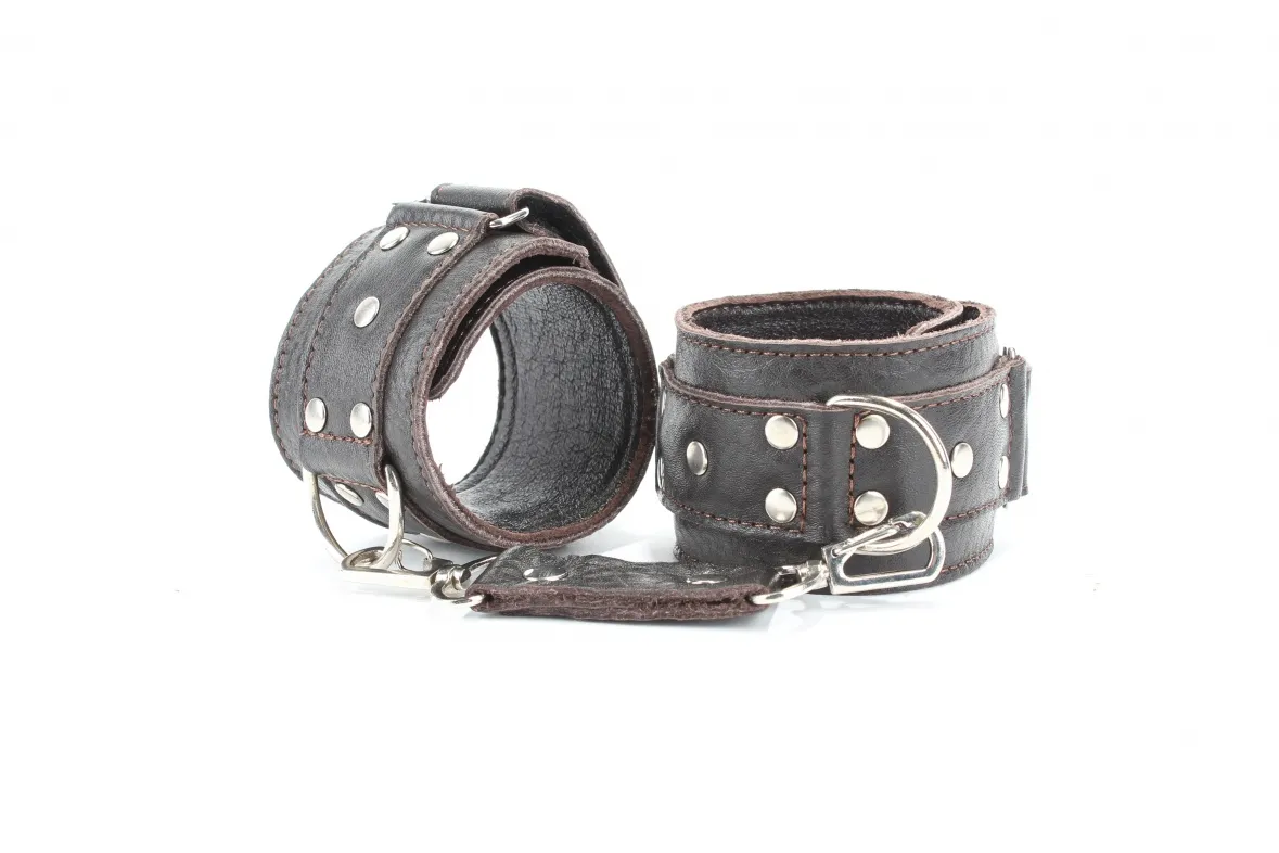 Оковы кожаные коричневые 56002ars