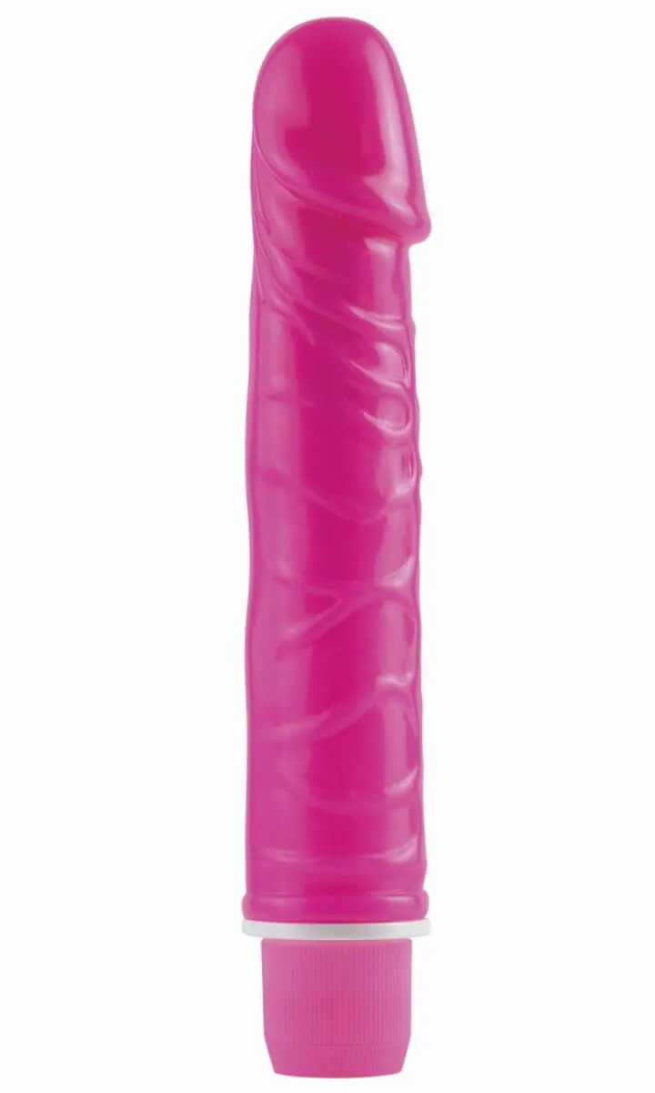 Вибратор Pipedream Neon Gems, розовый