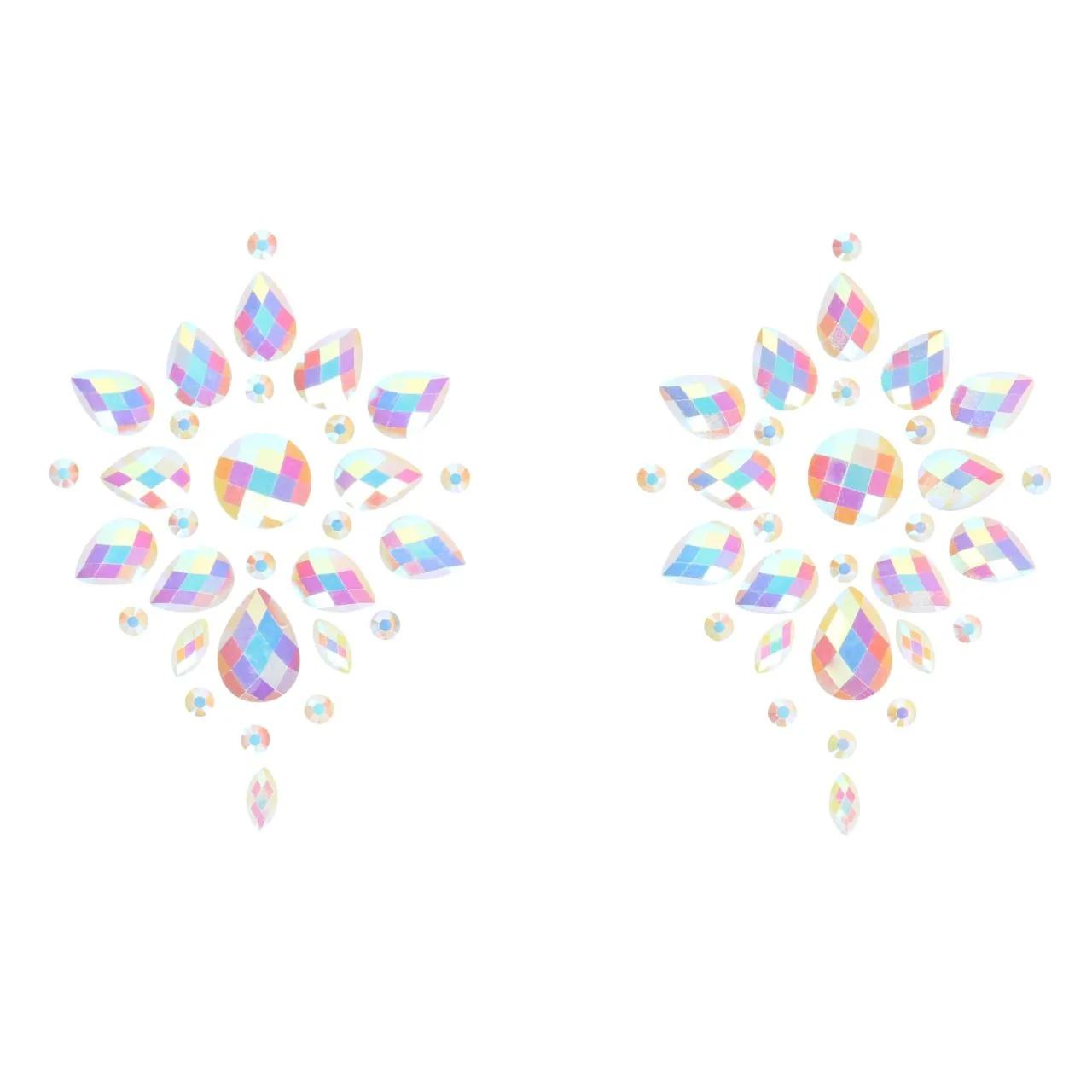 декоративное украшение (камни) на клеевой основе body jewelry stickers - nipples - glow in the dark в Воронеже