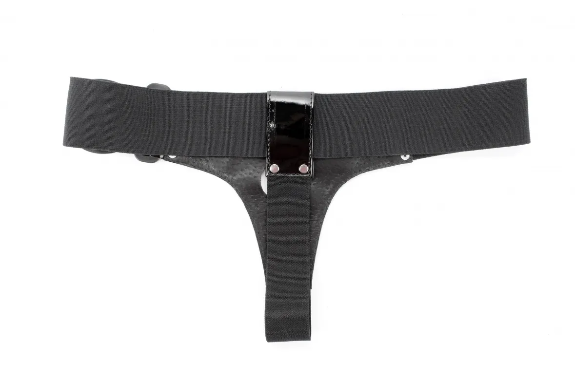 трусики черные лаковые для страпона 52002ars в Воронеже