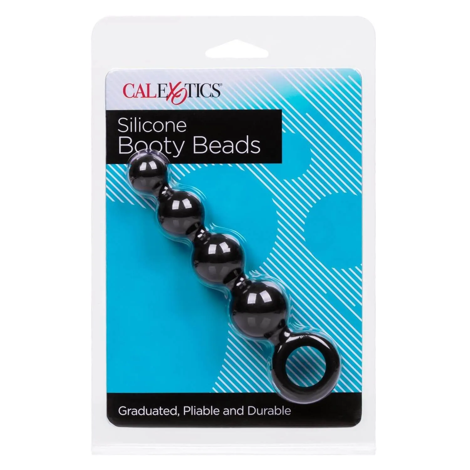 анальные шарики california exotic novelties silicone booty beads, чёрные в Воронеже
