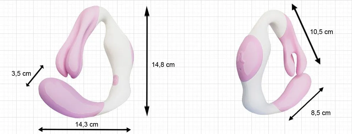 вибратор adrien lastic o venus, розово-белый в Воронеже