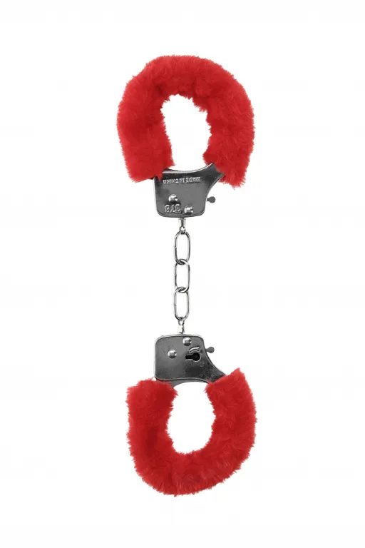 металлические наручники с меховой обивкой pleasure handcuffs furry в Воронеже