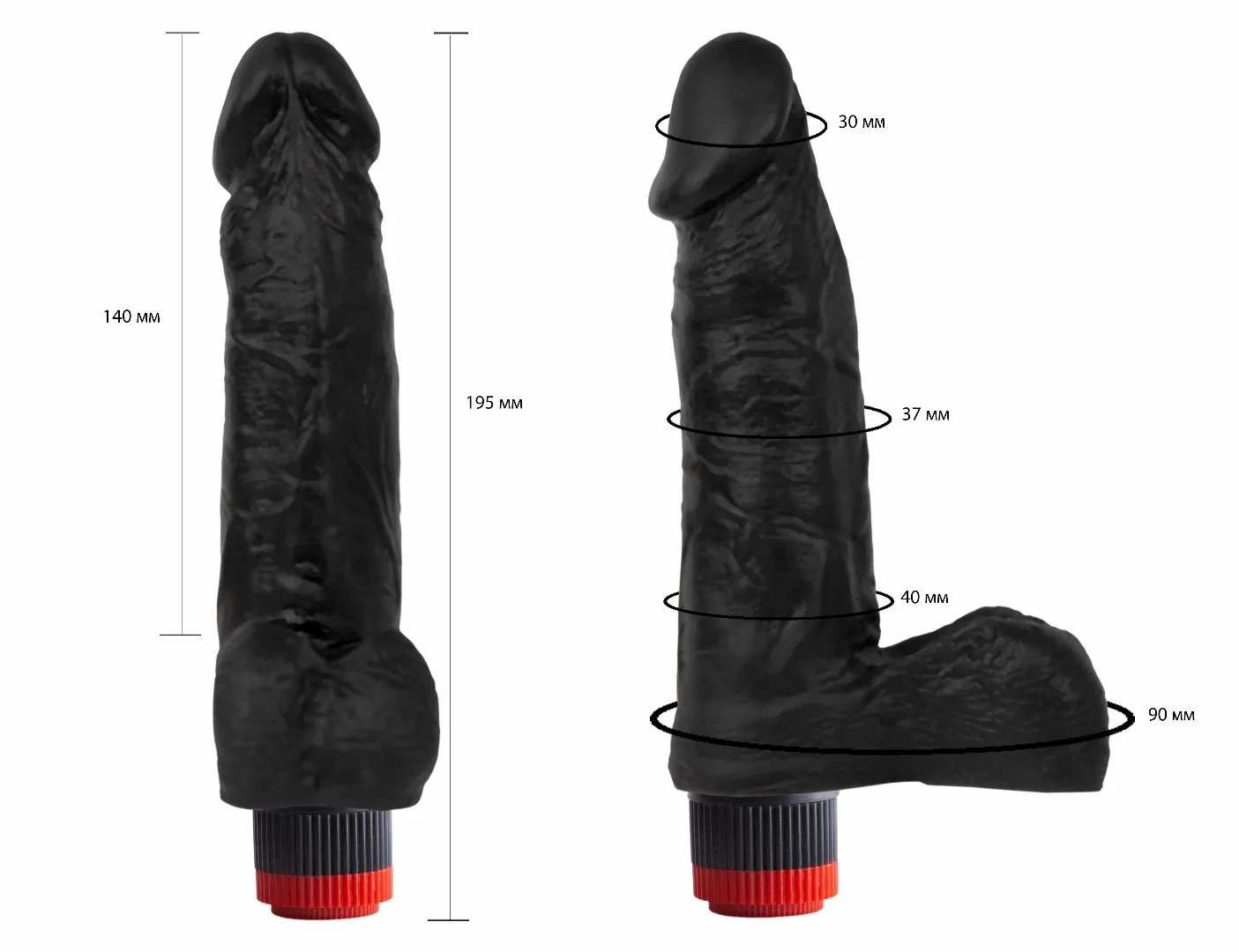 вибромассажер черный  411700ru в Воронеже