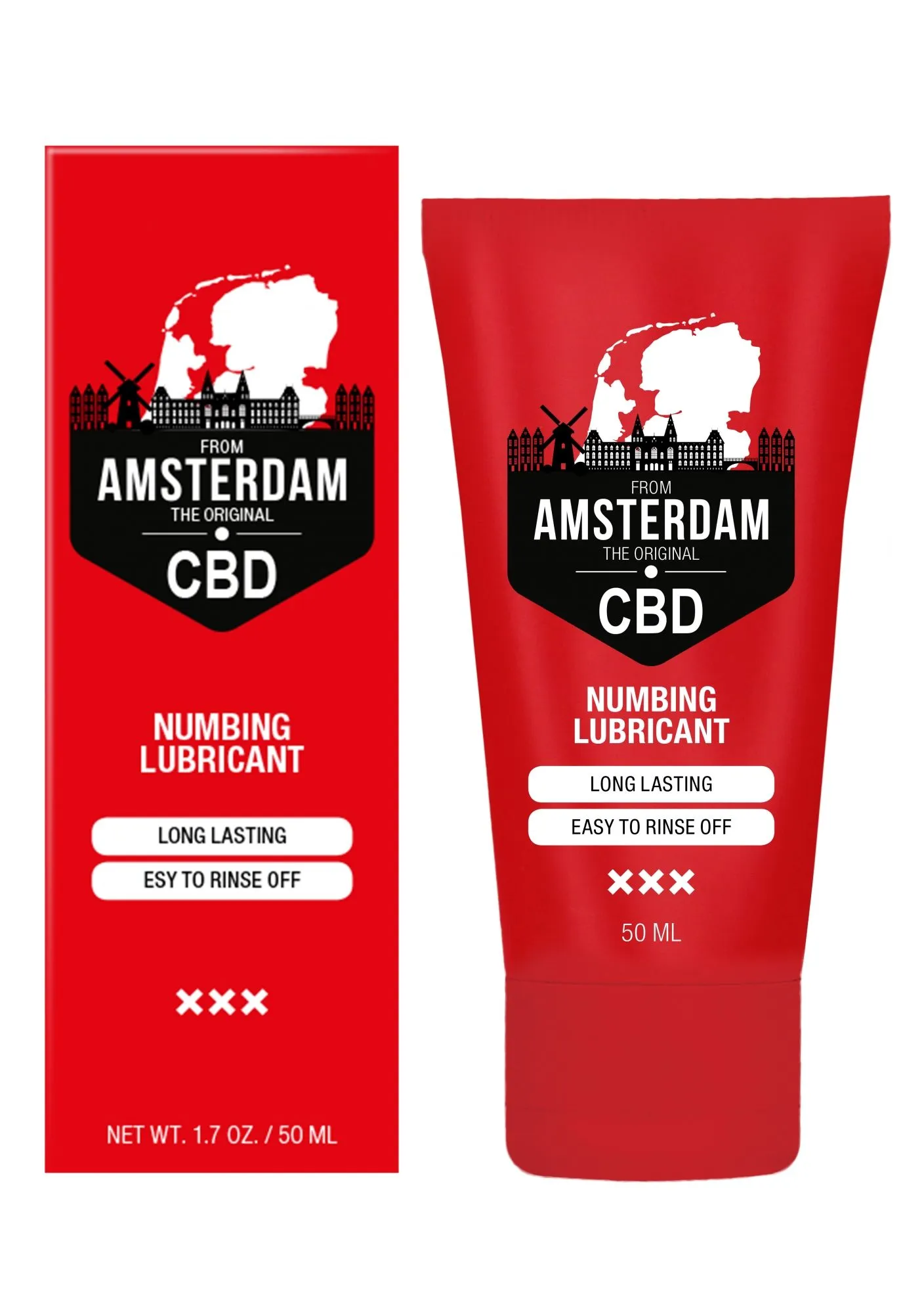 Пролонгирующий лубрикант Numbing CBD from Amsterdam, 50 мл