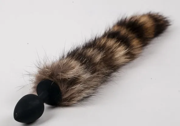 пробка черная силиконовая с полосатым хвостом 47166-mm в Воронеже