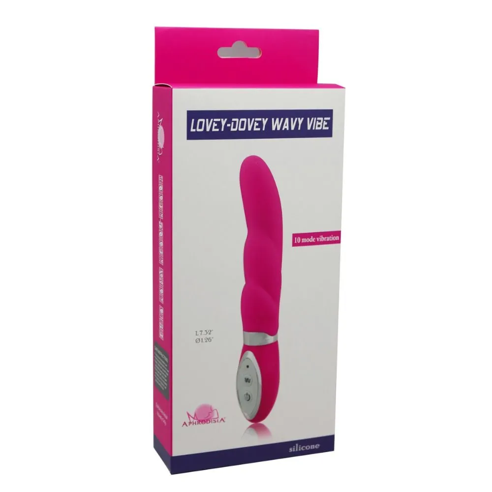 вибратор aphrodisia lovey-dovey wavy vibe, розовый в Воронеже