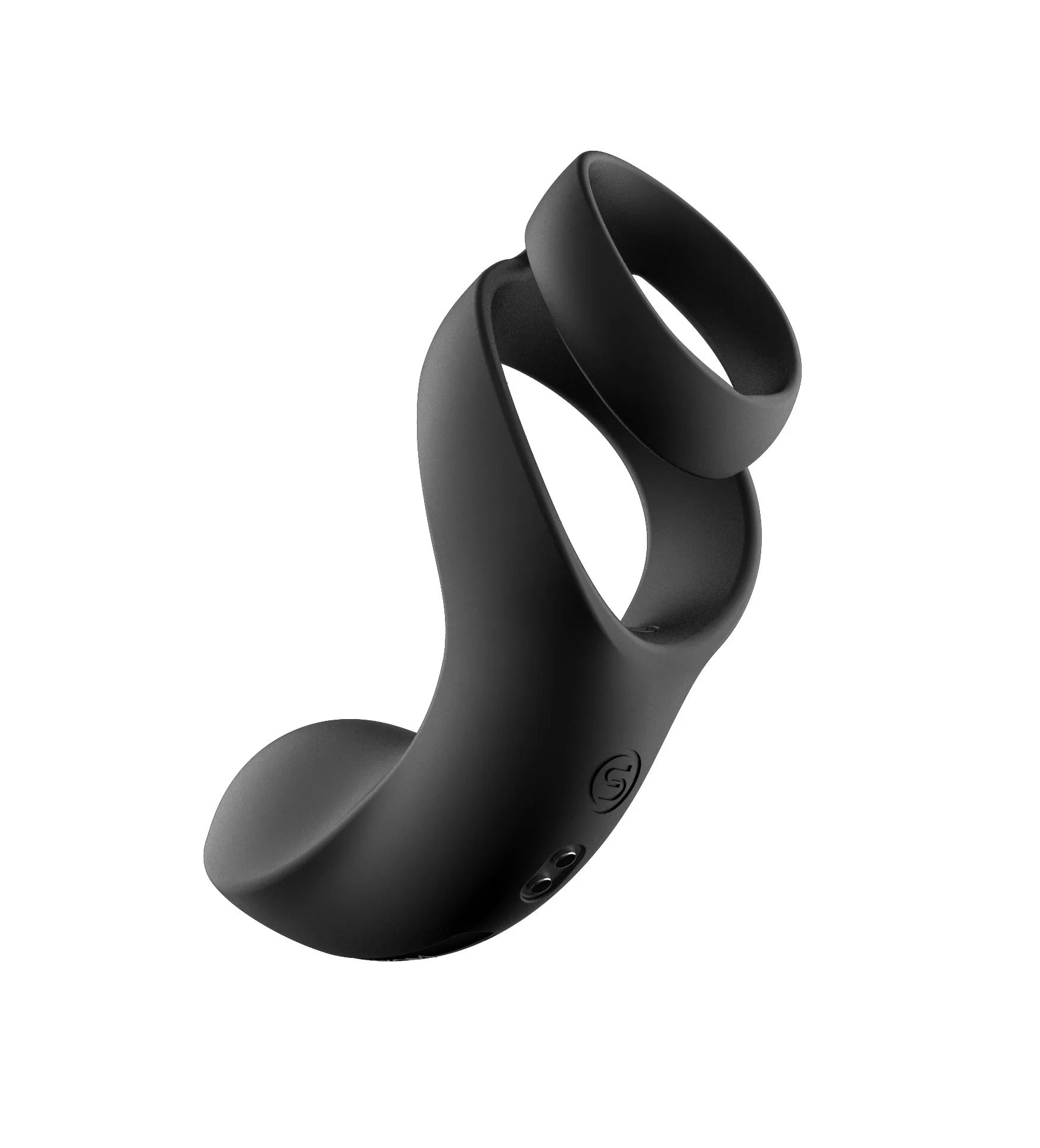 Двойное эрекционное виброкольцо Benedict Black