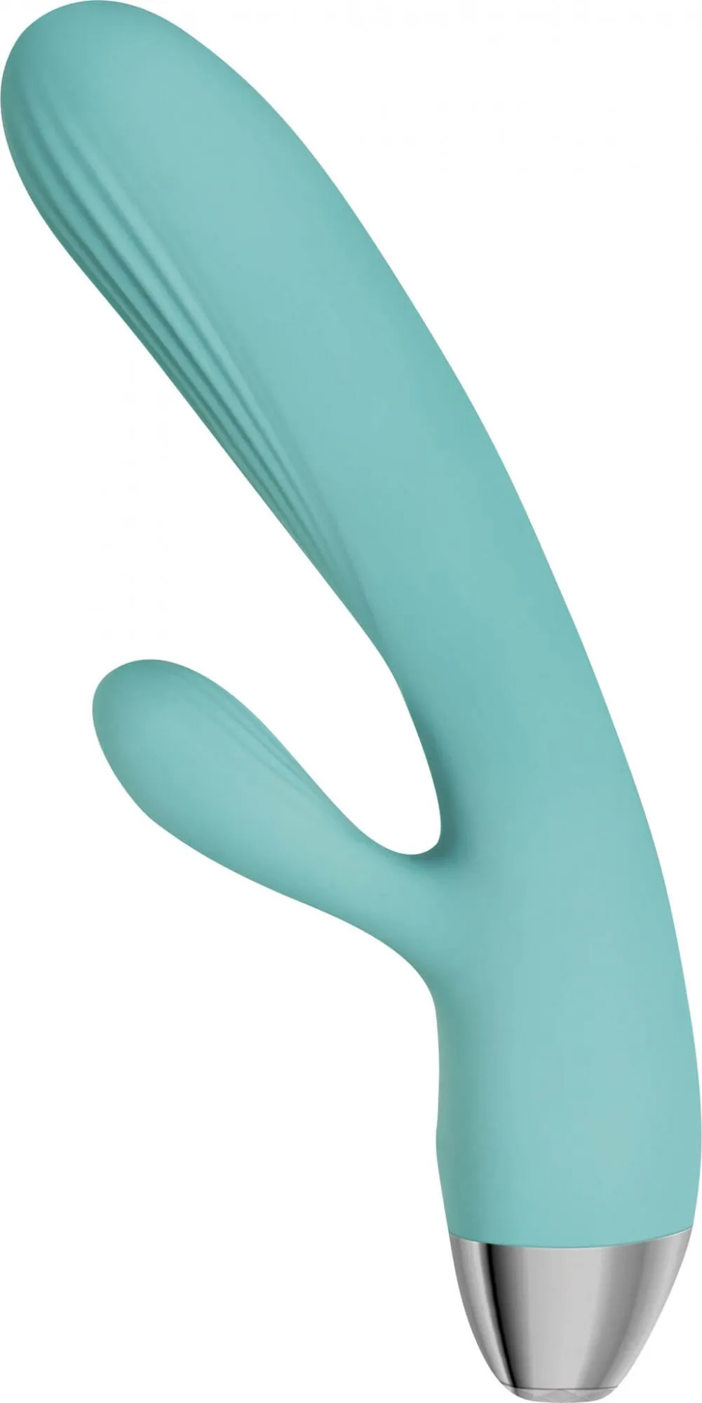 вибромассажер eve's rechargeable pulsating dual massager, голубой в Воронеже