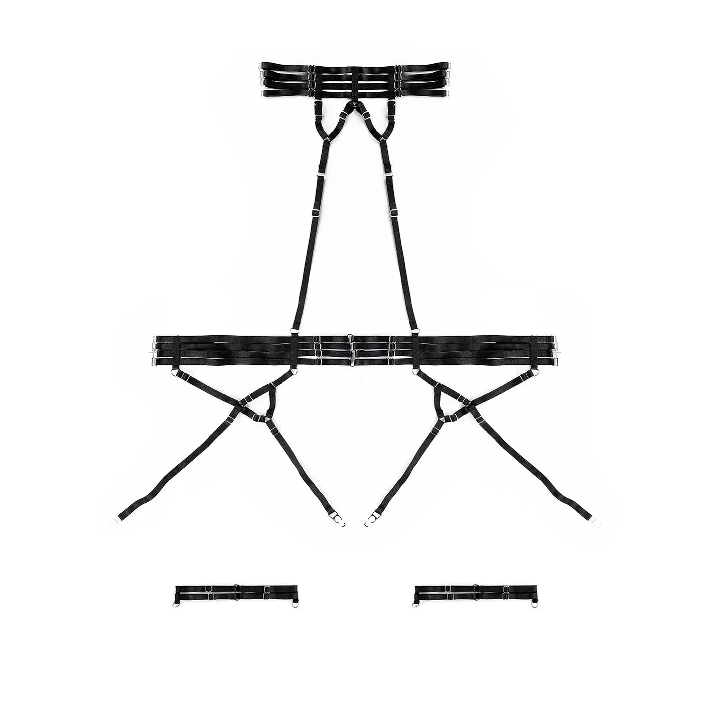 портупея pinkrabbit bandage elastic, чёрный в Воронеже