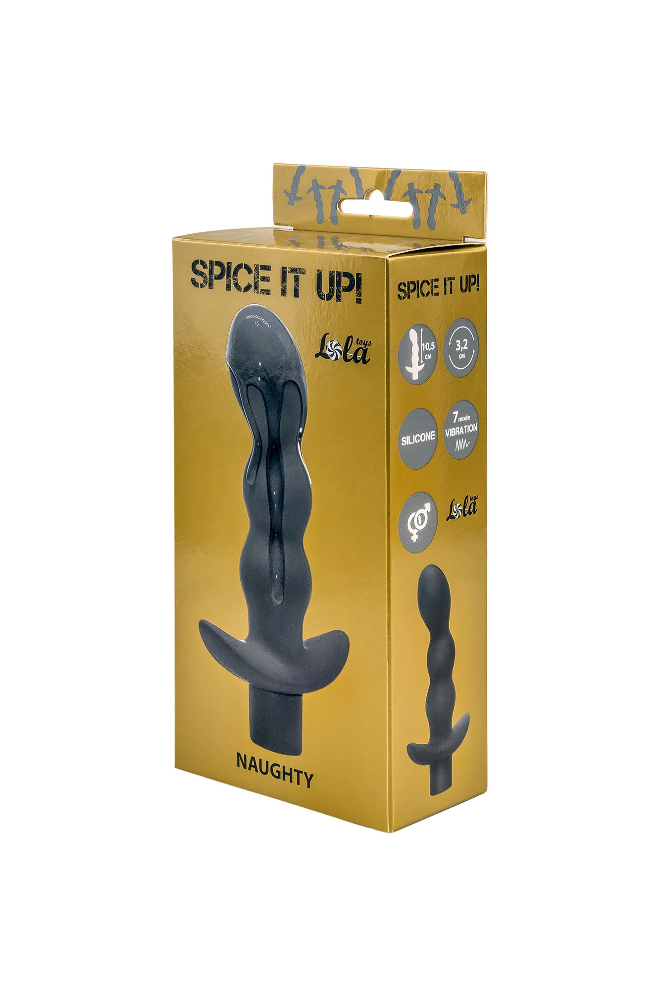 анальная пробка с вибрацией spice it up naughty dark grey 8012-02lola в Воронеже