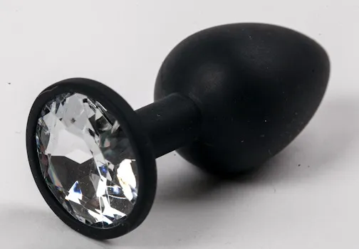 пробка силиконовая черная с прозрачным стразом 7,1 х 2,8 см 47120-mm в Воронеже