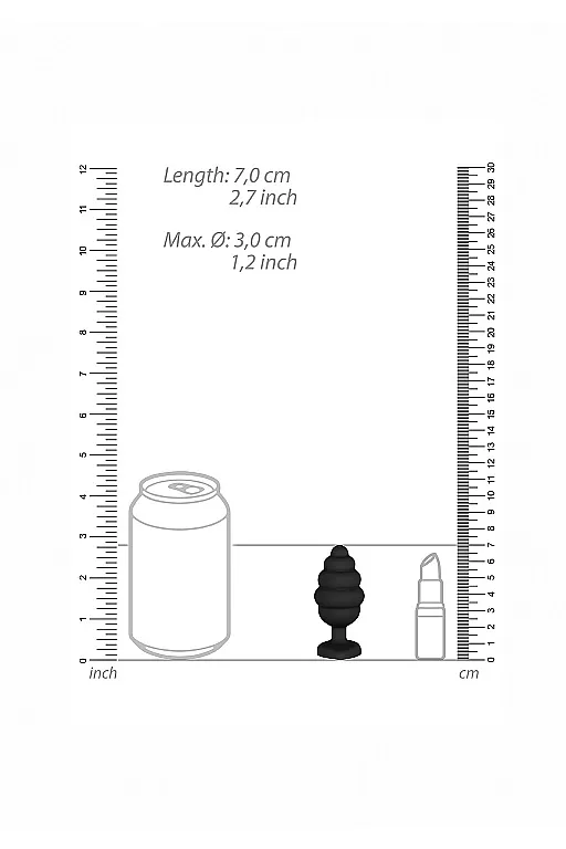 анальная пробка regular ribbed diamond heart plug в Воронеже
