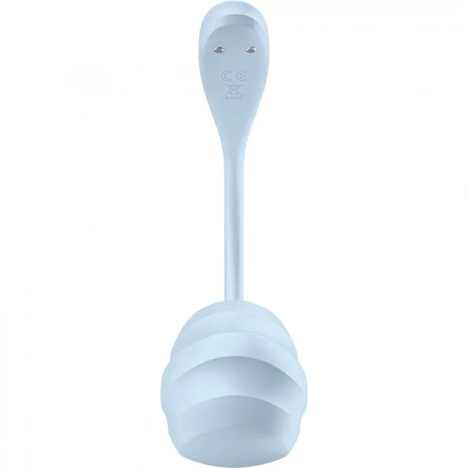 виброяйцо satisfyer smooth petal connect app, голубое, 6,5 см в Воронеже