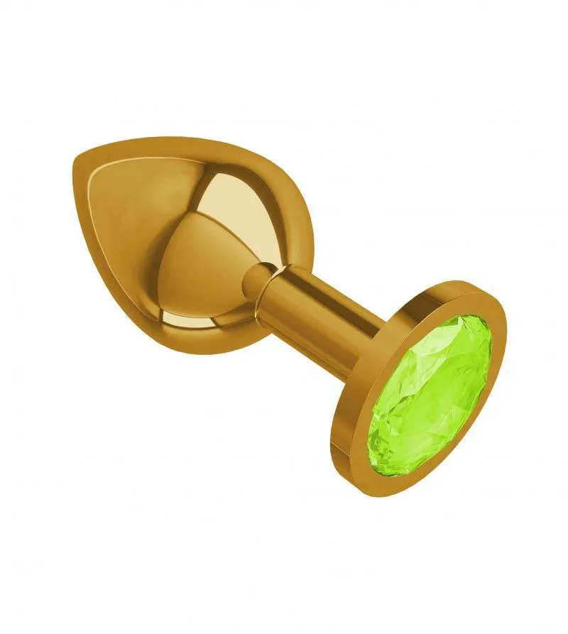 втулка gold средняя с салатовым кристаллом в Воронеже