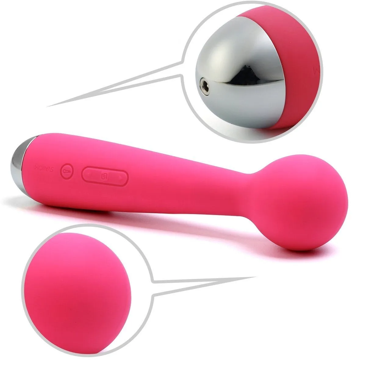 универсальный массажер с насадкой svakom emma, розовый в Воронеже