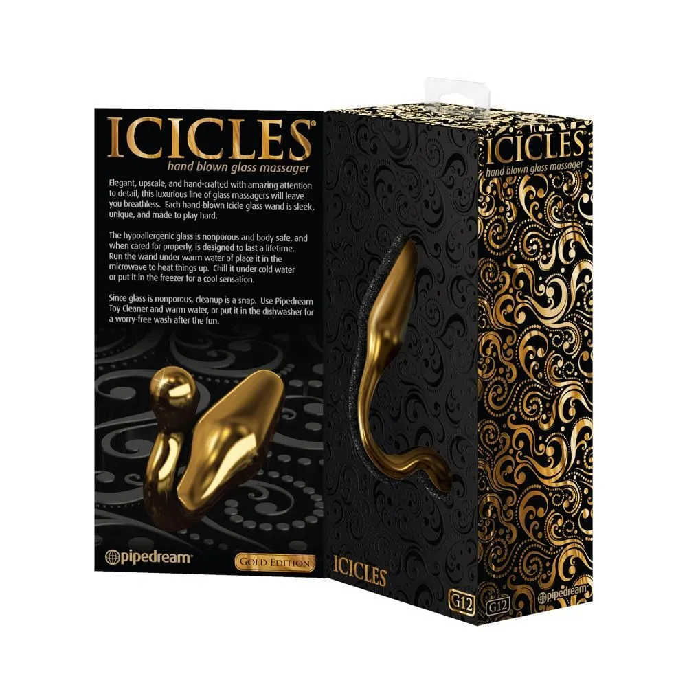 анальная пробка pipedream icicles gold edition g12, стеклянная в Воронеже