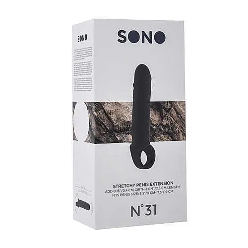 увеличивающая насадка на пенис закрытого типа no.31, чёрная в Воронеже