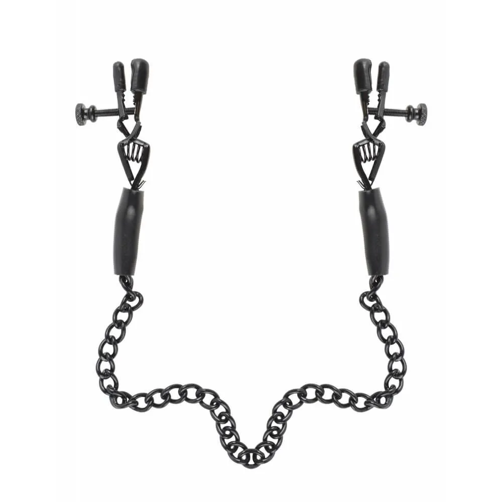 Зажимы для сосков Pipedream Adjustable Nipple Chain Clamps, черные