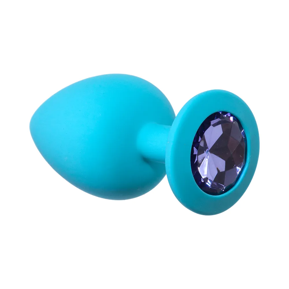 анальная пробка emotions cutie large turquoise light purple crystal 4013-04lola в Воронеже