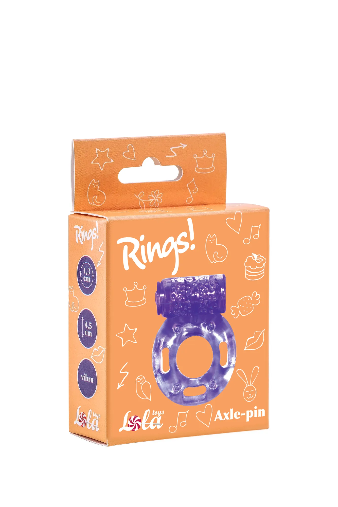 эрекционное кольцо с вибрацией rings axle-pin purple 0114-81lola в Воронеже