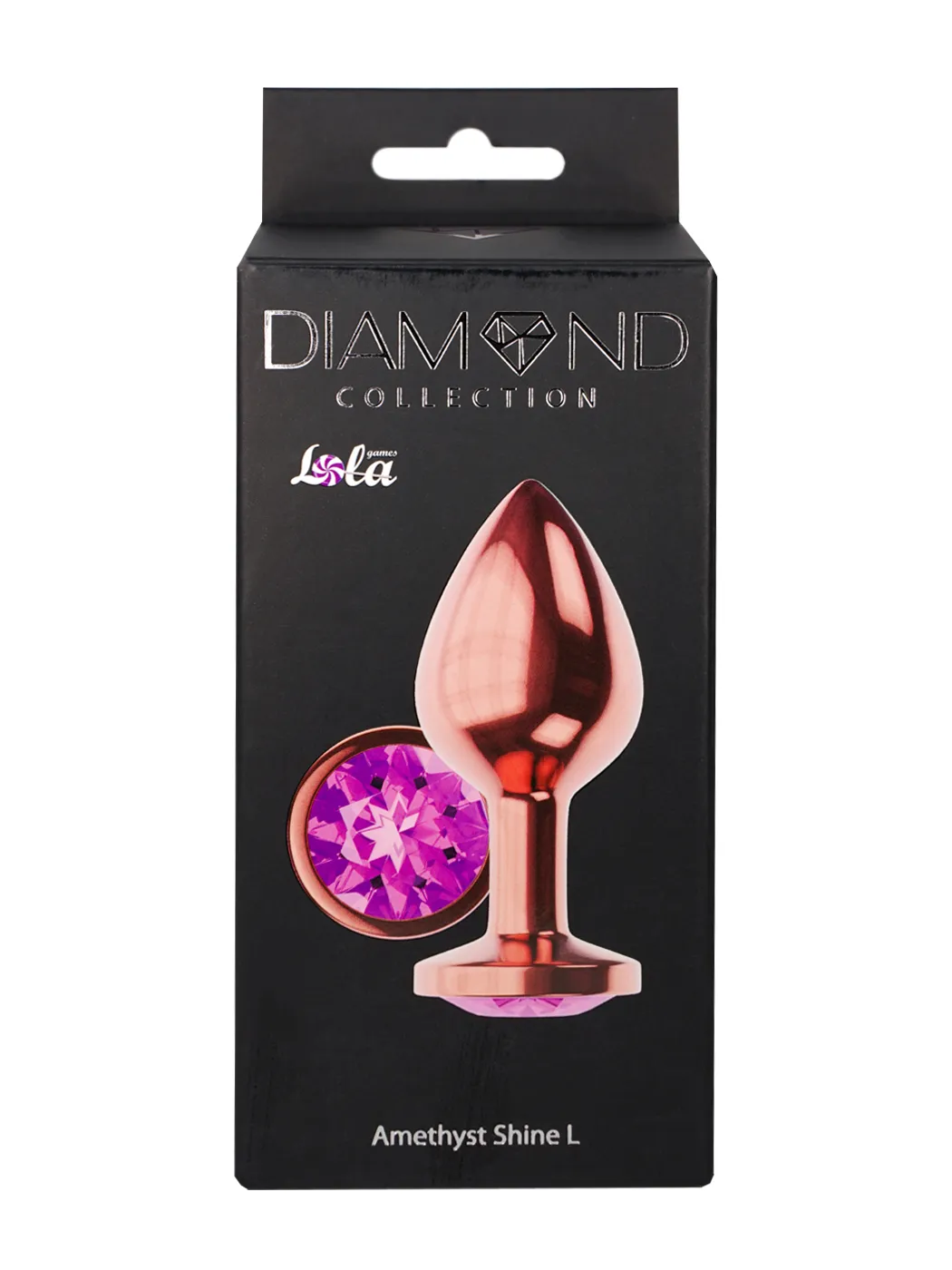 анальная пробка diamond amethyst shine l розовое золото 4025-02lola в Воронеже