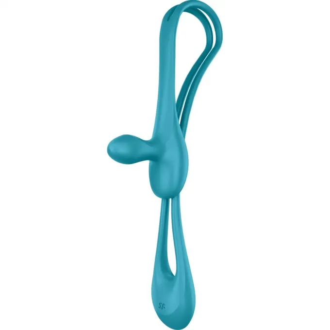 многофункциональный гибкий вибромассажер для пар satisfyer plug & play1, силикон, аквамарин, 43,5 см в Воронеже
